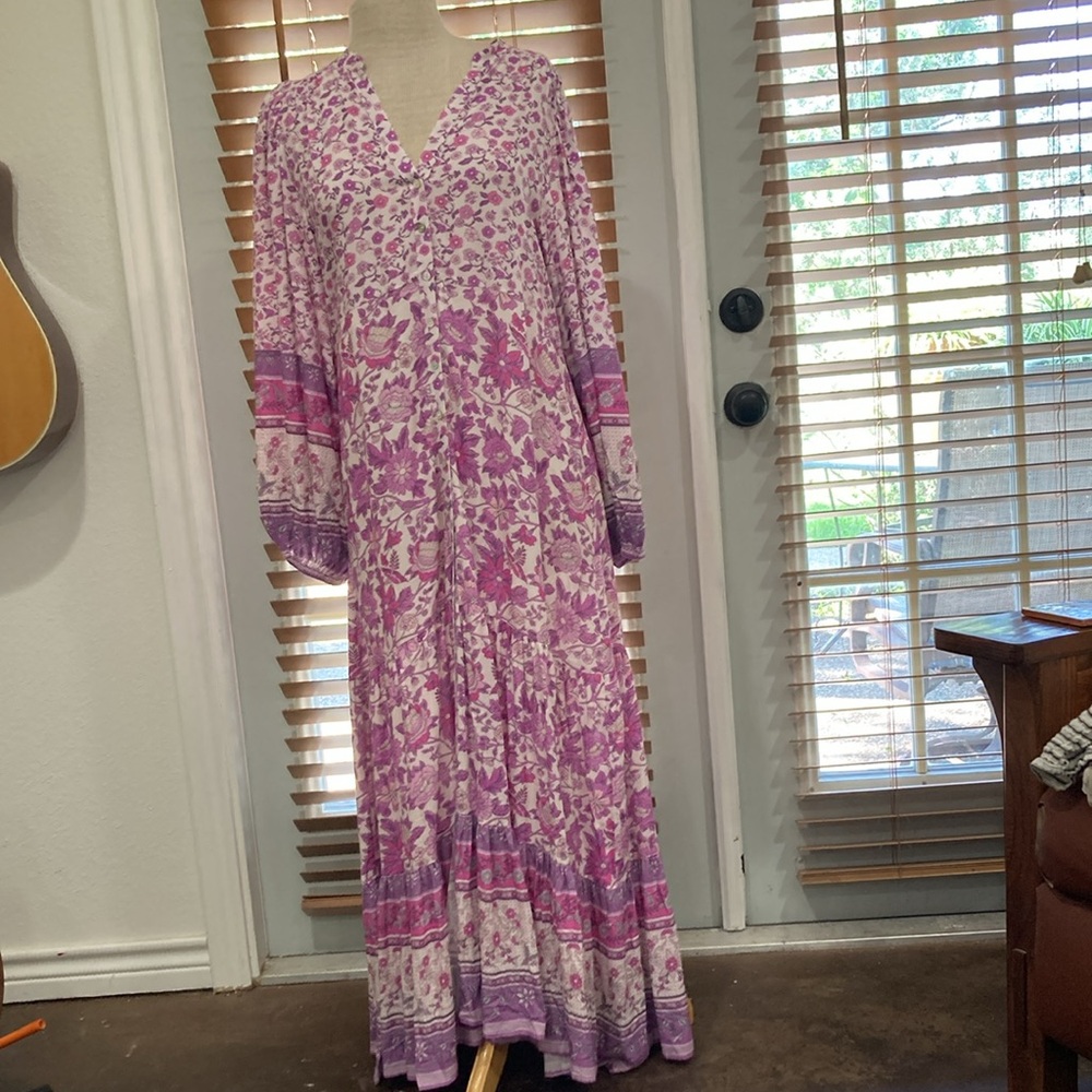 NWT Spell 🌸 Mossy 🌸Button Through Gown 🌸 - Picture 12 of 16
